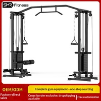 Machine de musculation commerciale multifonctionnelle à câble en acier pour exercices de tirage et de poussée pectorale, avec pile de poids de 100kg/140kg, modèle EM1026