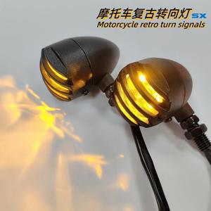 Luz Intermitente Retro para Motocicleta, 12V, Metálica, 3 Lentes, Luz Lateral Universal para Mejora y Reequipamiento - Product Image 3