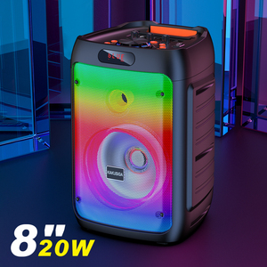 Altavoz Portátil Recargable Kakuisiga de 8 Pulgadas y 20W con Luz LED, Bluetooth y USB - Product Image 6