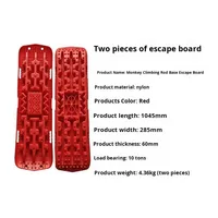 Kit d'outils d'urgence 4X4 pour camions et voitures tout-terrain Tapis de traction de récupération Planches et base de levage pour sable, neige et boue