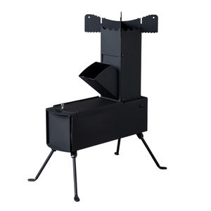 Estufa de Leña Portátil para Acampar al Aire Libre DB Rocket Stove, de Hierro, Manual, 9.44"D X 17"W X 21.3"H, Modelo D0100HPUEZU - Product Image 1