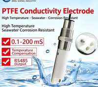 Sonde de mesure de la conductivité PTFE en ligne RS 485, résistante à la corrosion, pour la mesure de la conductivité électrique (EC) et de la salinité, pour le test de la qualité de l'eau