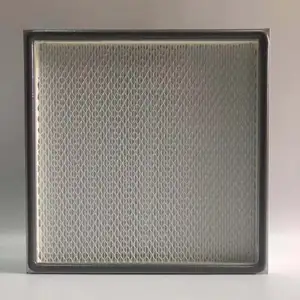 Filtre à air hepa en fibre de verre de 0.3 microns H13 H14 système de filtration d'air utilisation par ventilation