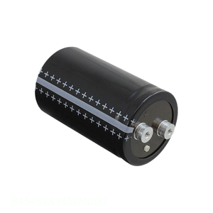 Distribuidor Autorizado, Condensador de Aluminio 3300UF 20% 400V, Montaje en Chasis con Tornillo, 3300 uF B43458A9338M000 - Product Image 1