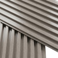 Panneaux muraux rainurés en PVC/WPC de qualité, modernes et imperméables pour la décoration de salle de bain, salon, escalier, salle de sport