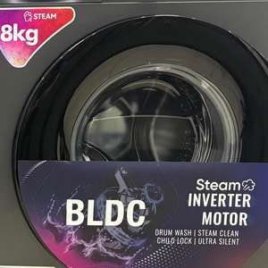 En stock pour livraison immédiate : Lave-<span class=keywords><strong>linge</strong></span> automatique <span class=keywords><strong>à</strong></span> chargement frontal 8 kg avec moteur <span class=keywords><strong>à</strong></span> vitesse variable – Appareil électroménager complet - Product Image 4