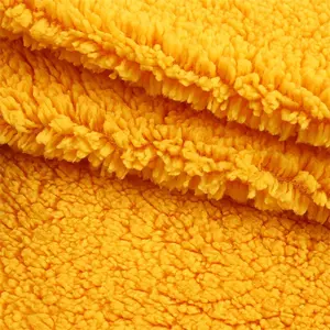 Wholesale Ready To Ship Autumn/Winter Soft Teddy Fleece Sherpa Fabric For Blankets Jackets And Winter Coats