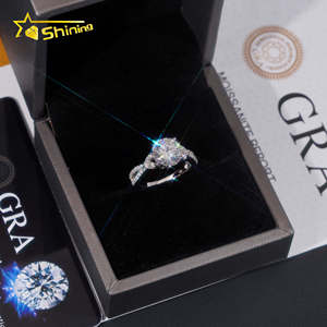 Phụ Nữ Đồ Trang Sức Tốt Kim Cương Nhẫn 925 Sterling Bạc Cổ Điển 3ct Vòng Moissanite Nhẫn Tùy Chỉnh Phòng Thí Nghiệm Đá Quý Nhẫn Cưới - Product Image 4