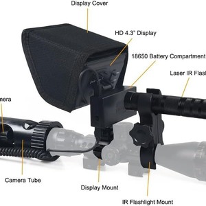 DIY 夜视单筒望远镜 5 英寸显示屏 850nm 红外照明器 218 码 200 米可视距离 户外狩猎瞄准镜 - Product Image 2