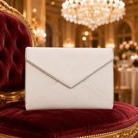 Pochette de Soirée en Cuir PU Personnalisable avec Logo, Style Enveloppe, pour Maquillage, Pinceaux, Cartes et Cosmétiques – Sac à Main Femme