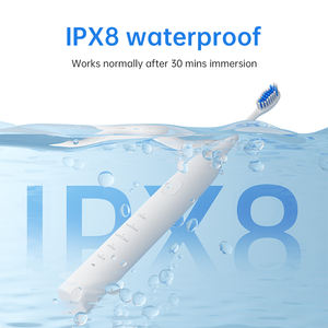 แปรงสีฟันไฟฟ้าโซนิคแสงสีแดงสีน้ำเงิน LED ไวท์เทนนิ่งบำบัดการสั่นสะเทือนความถี่สูงแบบชาร์จ USB-C IPX8 กันน้ำแบบนุ่มนวล - Product Image 4