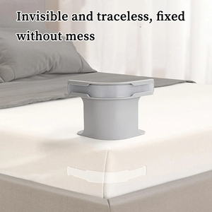 Lot de 4 supports de draps antidérapants, design anti-chute, s'adapte à toutes les tailles de draps, installation facile en une seule fois - Product Image 3