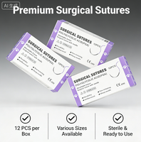 Fil de Suture Chirurgical Médical Polyglactine PDO/PGA/NYLON 80 Sutures Vétérinaires