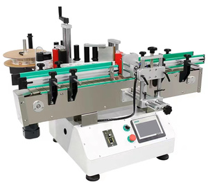 Máquina etiquetadora de cosméticos con pegatinas de viales pequeños de mesa, máquina etiquetadora de botellas Redondas de Plástico, máquina etiquetadora de botellas planas - Product Image 5