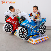 Machine de jeu de moto d'arcade pour enfants, simulateur de course à monnayeur, pour 1 ou 2 joueurs, avec écran, pour usage intérieur