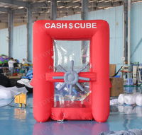 Boîte à billets gonflable Portable, Machine à billets, Cube, cabine de capture d'argent pour événement