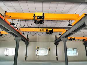 رافعة علوية مفردة Huiju ، تطبيق الورشة الداخلية باللون الأصفر البرتقالي ، حالة جديدة لصناعات البناء - Product Image 3