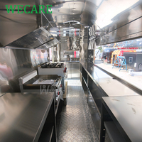 Wecare VIN China bar Mobile Kitchen Restaurant Ice Cream Food Truck Pizza Coffee Trailers Cuisine entièrement équipée à vendre en Europe