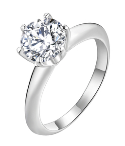 Nhẫn cưới bạc Ý 925 mạ rhodium cao cấp, nhiều mẫu mã, đính đá zirconia, bán buôn, chất lượng cao dành cho nữ - Product Image 6