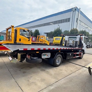 High-quality Isuzu 4-ton Tow <b>Truck</b> Hydraulic <b>Flatbed</b> 4x2 LHD Small Road Rescue Vehicle - Product Image 3