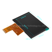 Layar LCD TFT IPS 4,3 Inci dengan Temperatur Lebar yang Dapat Disesuaikan, Resolusi 800x480, Sentuh Kapasitif Opsional, Kecerahan 600cd/m, Warna Putih