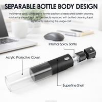 Kit de Limpieza de Pantalla Portátil, Líquido de Limpieza de 10 ml, Paño de Microfibra, Fórmula Antibacteriana para Carcasas de PC, Apto para Todos los Dispositivos