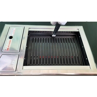 Modi Commercial Propane Rectangle Intégré Coréen BBQ Grill Réchaud Gaz Naturel/GPL Propane Réchaud avec Table pour Restaurant