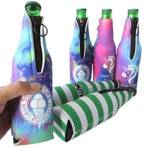 Eco Friendly330ml 12oz Beer <b>Bottle</b> Holder Insulated Neoprene Portable <b>Bottle</b> Cooler for Beer s - Product Image 2
