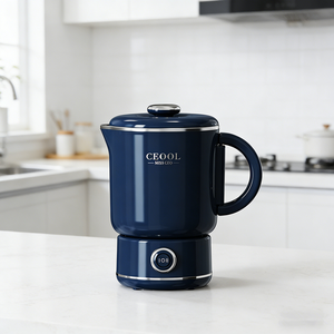 Nouvelle bouilloire électrique personnalisée de 0,9 à <span class=keywords><strong>1</strong></span> L pour une ébullition rapide de l'eau, bouilloire intelligente en acier inoxydable, chauffe-eau pour hôtel - Product Image 2