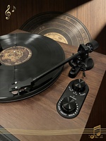 Tocadiscos Inalámbrico BT de 3 Velocidades Profesional para Audiófilos Hi-Fi, Reproductor de Vinilo Estéreo con Altavoces Externos de Estantería RCA