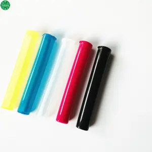 Tubo porta coni in plastica laminata pre-carta trasparente colorato personalizzato con top Pop