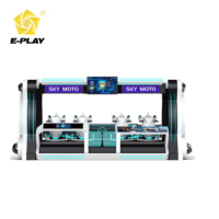 Máquina de Juegos VR 2027, Nueva EasyPlay EPQ010, Silla 5DMotion de Fibra de Vidrio y Metal, 4 Asientos, Simulador de Vuelo, Cine Virtual 7D