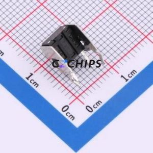 TC-6615-5.5-260 Tactile Switch Through hole,7.5x6mm Switch Single Pole Single Throw Round Button 2.6N Right Angle Insert - Product Image 2