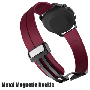 Lionorm magnétique fermoir pliant bande pour <span class=keywords><strong>Huawei</strong></span> Samsung montre 22mm 20mm bracelet en Silicone bracelet montre bande accessoires - Product Image 6