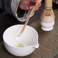 Kit d'outils pour bol à Matcha de cérémonie traditionnelle faite à la main avec logo personnalisé en gros