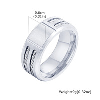 Benutzer definierte Herren Ring personal isierte 9MM Edelstahl Weiya Kompass Ring Zubehör für Herren