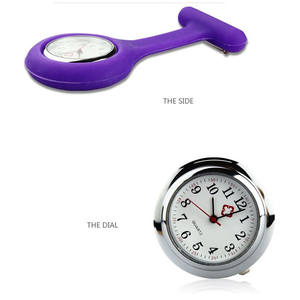 Montre de poche électronique pour fille, en Silicone, de poche, à broche, à lien, broche ol, sans batterie - Product Image 6