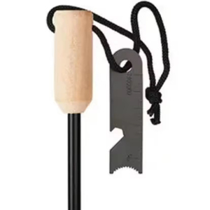 Kit <span class=keywords><strong>de</strong></span> Survie Portable pour l'Extérieur : Allume-feu en Alliage <span class=keywords><strong>de</strong></span> Magnésium à Terres Rares avec Manche en Bois et Pierre à Feu pour un Allumage Rapide et Multifonctionnel - Product Image 2