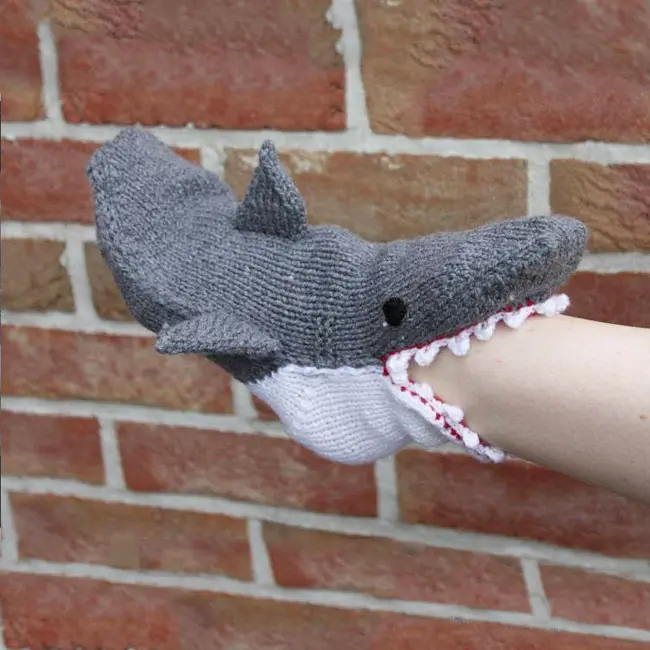 הגעה חדשה סרוג פלאפי שמח חג המולד מתנה לסרוג כריש מצחיק כפול מחט גרביים חמוד פסטיבל מתנה