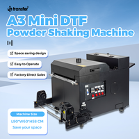 Mini séchoir à poudre Machine 30cm taille de rouleau PET Film DTF imprimante secouer dispositif de poudre pour Film durcissement Machines de poudre à pâte