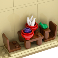 MOC1346 Anime japonais MOC Mount Myoboku 779PCS Blocs de construction Jouet de collection Briques