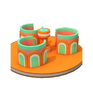 Детская игровая площадка электрическая карусель электрическая мягкая игровая площадка детская мягкая игровая площадка поворотный стол - Product Image 4