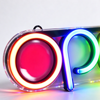 Décoration de Noël : Lumière LED néon en forme de chapeau de Père Noël, décorations d'arbre, décorations murales extérieures pour voiture, télécommande, Joyeux Noël