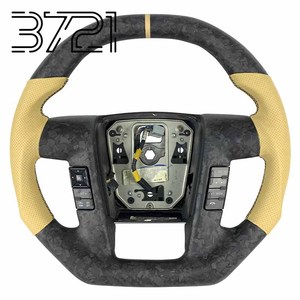 Volant de direction en fibre de carbone forgée Motorsport pour Ford Raptor F150 6.2 F-150 2010 2011 2012 2014, accessoires de voiture - Product Image 1