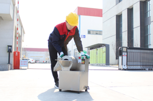 वाणिज्यिक सब्जी टुकड़ा करने की क्रिया काट मशीन गोभी प्याज गाजर आलू टमाटर कटर <span class=keywords><strong>Slicer</strong></span> घन आलू चिप काटने की मशीन - Product Image 4