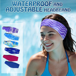 <span class=keywords><strong>Bandeau</strong></span> de <span class=keywords><strong>natation</strong></span> imperméable en néoprène pour adulte, produit de qualité, personnalisé, <span class=keywords><strong>Protection</strong></span> des oreilles, pour le sport, Yoga, absorbant la sueur, vente en gros - Product Image 2