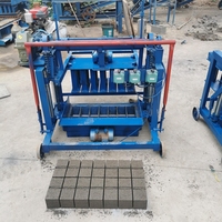 Machine de moulage automatique de briques creuses mobiles MechPro MP4-45, petite taille, pour cendres volantes et argile, à pression hydraulique, facile à utiliser, puissance 12KW
