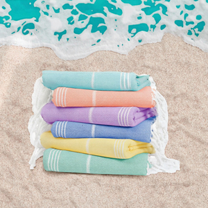MSF Wholesale <b>Beach</b> Hammam <b>Towel</b> Turkish Cotton Lightweight Quick Dry Striped Fouta <b>Towel</b> for <b>Beach</b> Pool Spa <b>Travel</b> and Resort - Product Image 2