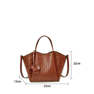 Sac tissé de haute qualité, sac à main pour femme, grande capacité, sac tissé pour femme - Product Image 6