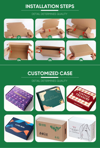 Corrugated Cardboard <strong>Storage</strong> Bins Stackable Durable Organizer <strong>Boxes</strong> for Home and Commercial Use - Product Image 3